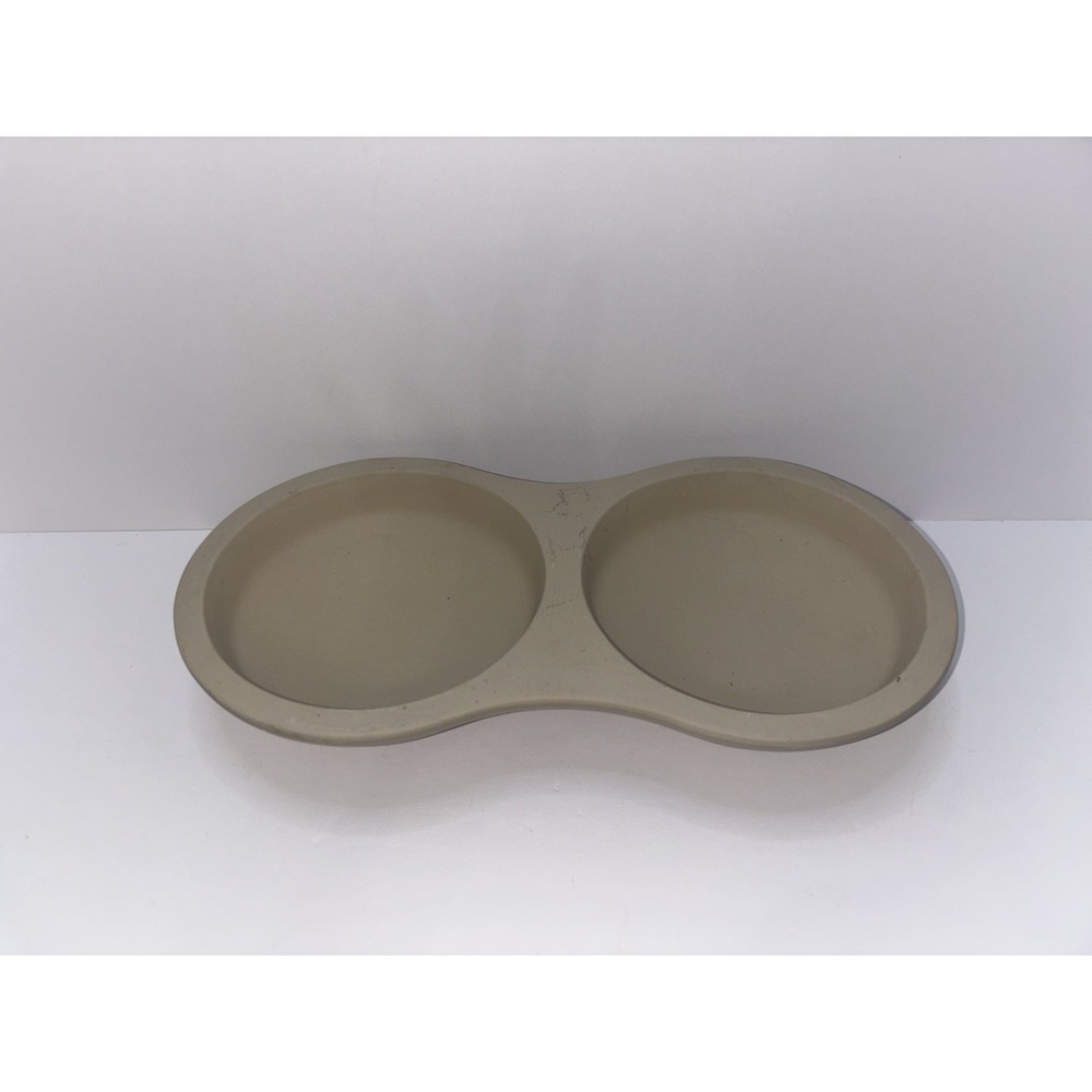 The Pampered Chef‎ Microwave Double Egg Cooker Stoneware Made in USA 2171 NWOB